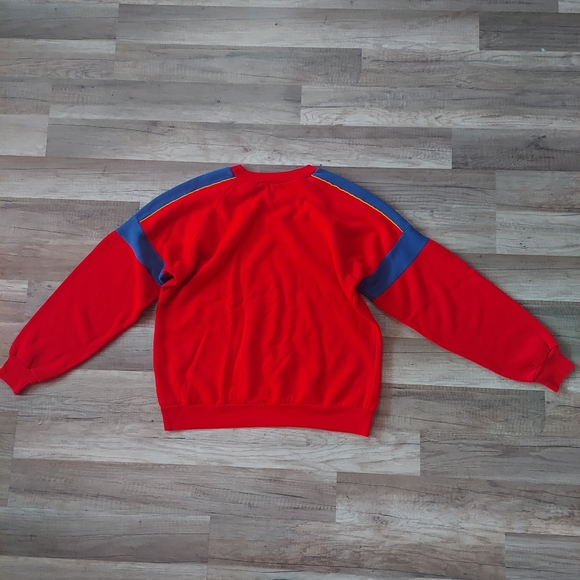 Vintage Red Blue Crewneck Sweatshirt - Picture 5 of 9